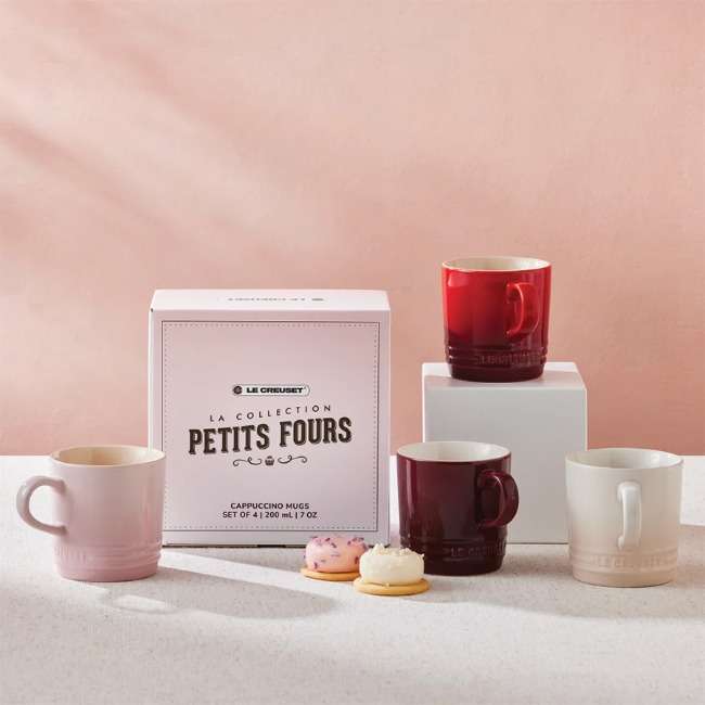 La Collection Petits Fours Cappuccino Mugs, Set Of 4