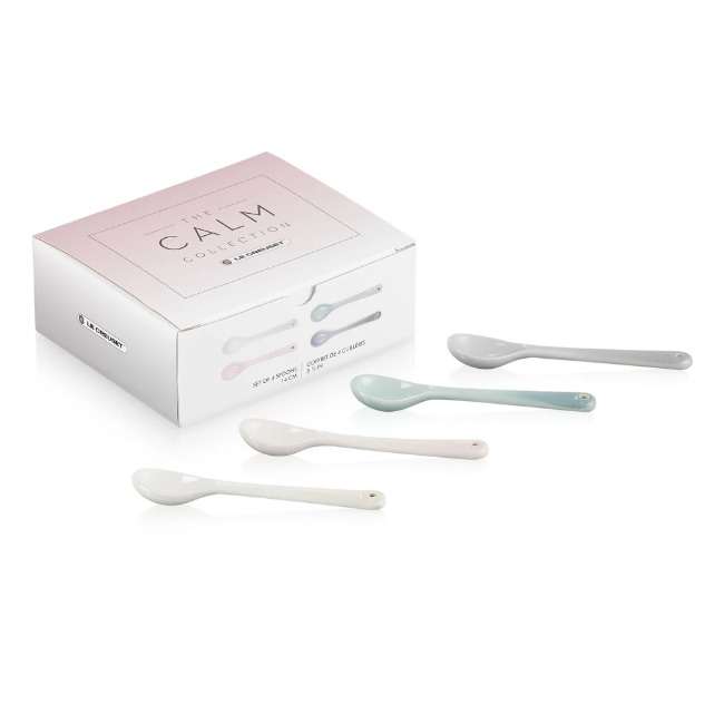 Calm Collection Stoneware Spoons, Set of 4
