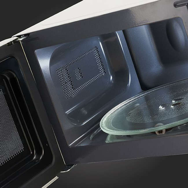 Manual Silver Mirror Microwave Oven, 20L