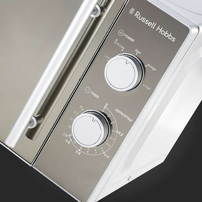 Manual Silver Mirror Microwave Oven, 20L