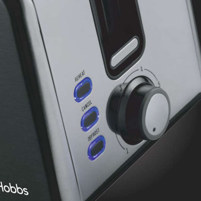 Dark Stainless Steel Kettle And Toaster Breakfast Pack