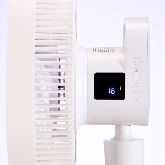 12 Speed Rechargeable Pedestal Fan With Remote Control, 35cm