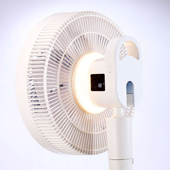 12 Speed Rechargeable Pedestal Fan With Remote Control, 35cm