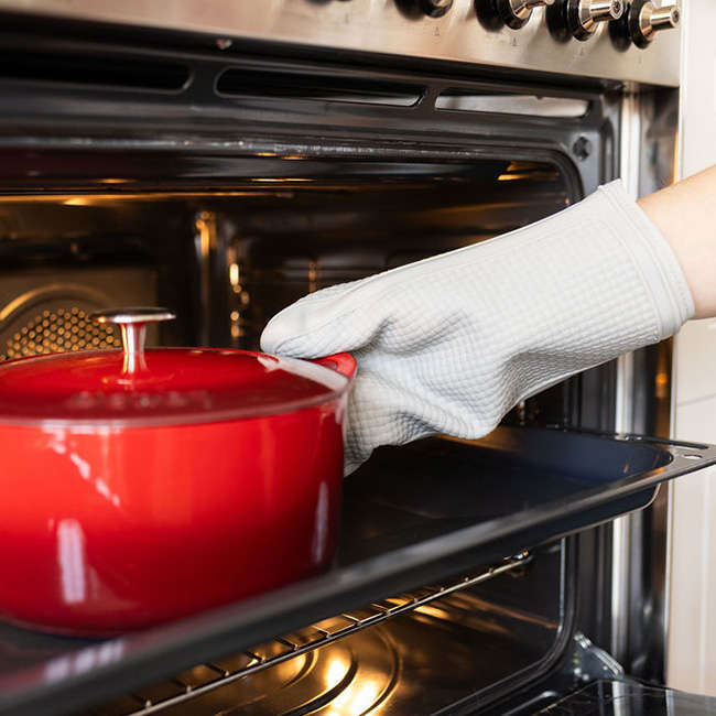 Silicone Oven Mitt With Cotton Inner