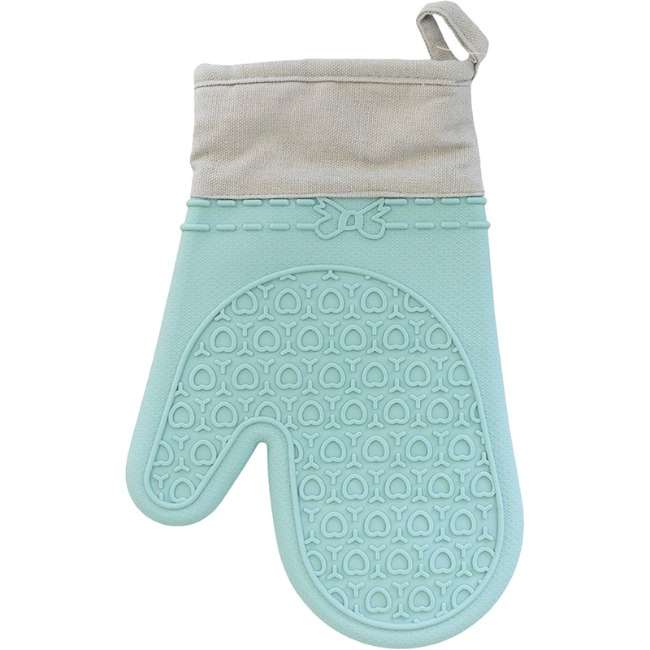 Silicone Oven Mitt With Cotton Sleeve