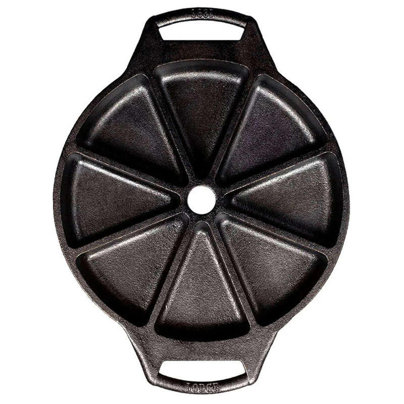 Seasoned Cast Iron Wedge Pan, 30cm