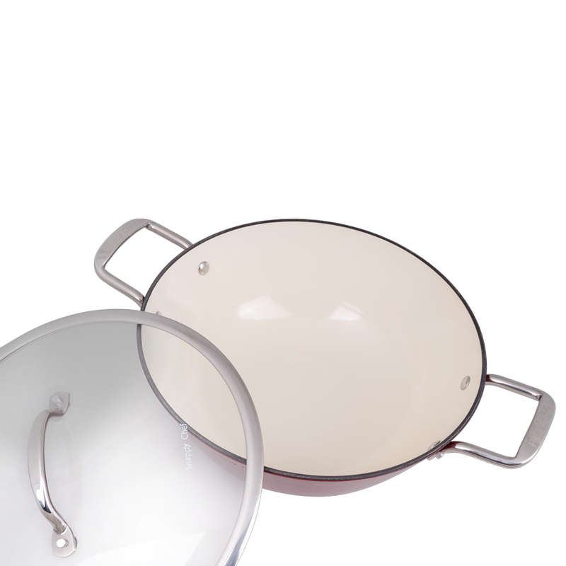 Superlight Cast Iron Round Casserole, 30cm