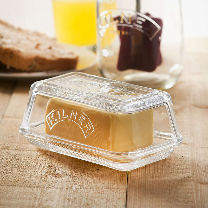 Glass Butter Dish With Lid
