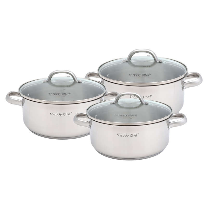 Stainless Steel Cookware Set, 6pc