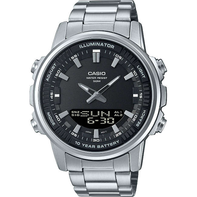 Standard Men's 50m World Time AnaDigi Wrist Watch, AMW-880D