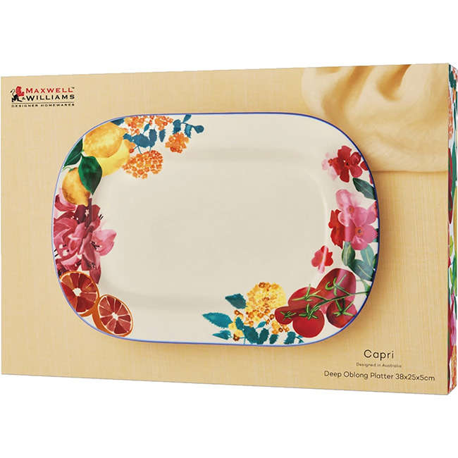 Capri Oblong Platter, 38cm