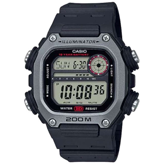 Standard Men's 200m Digital World Time Wrist Watch, DW-291H
