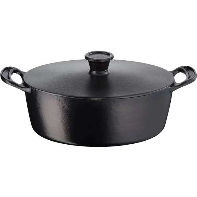 Tefal 30cm Oval Cast Iron Stewpot, 5.1L