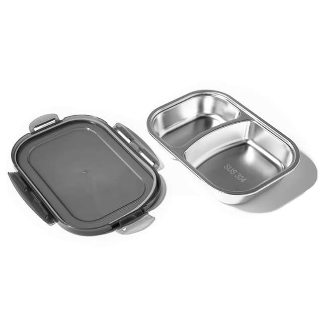Stainless Steel Bento Food Storage Container With Lid, 900ml