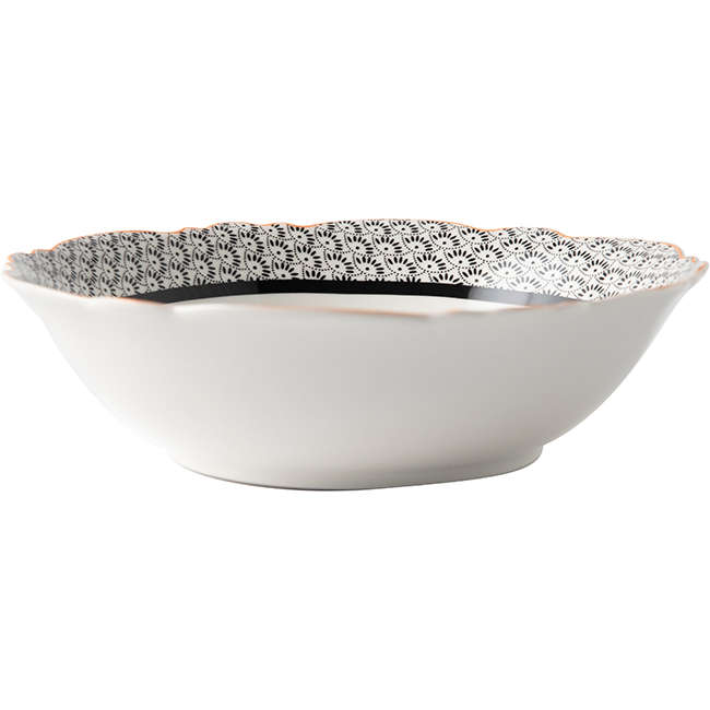 Midnight Bloom Serving Bowl, 23cm