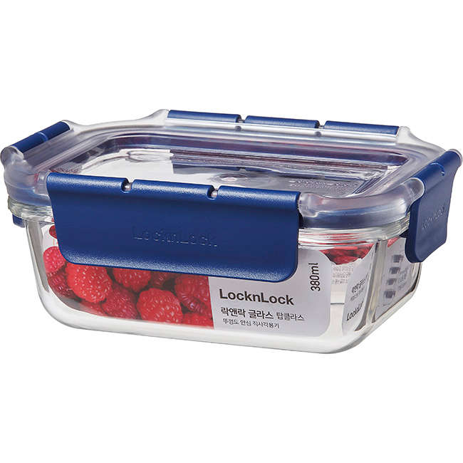 Top Class Glass Rectangular Storage Container With Lid
