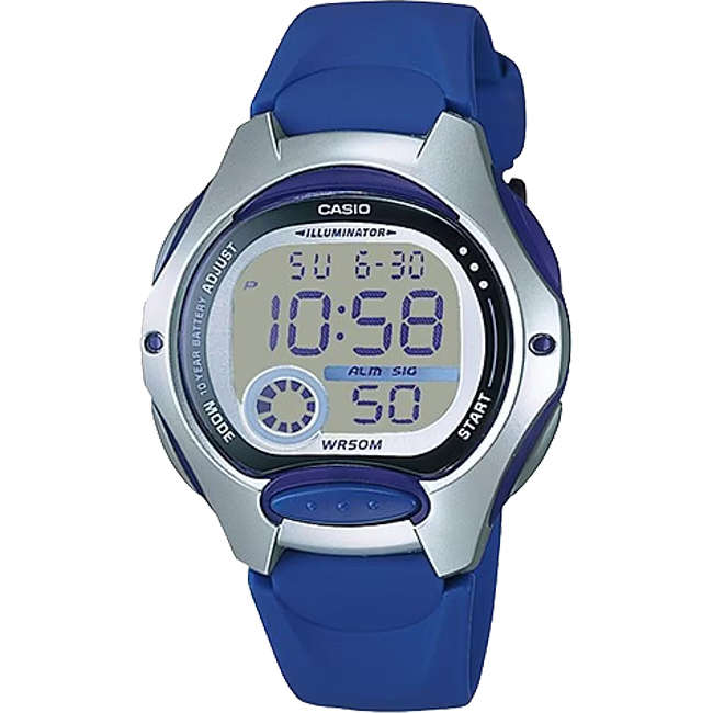 Standard Women's 50m Digital Wrist Watch, LW-200