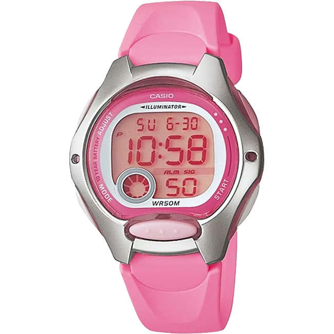 Standard Women's 50m Digital Wrist Watch, LW-200