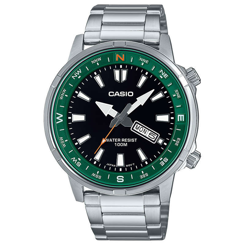 Standard Men's 100 Compass Analogue Wrist Watch, MTD-130D