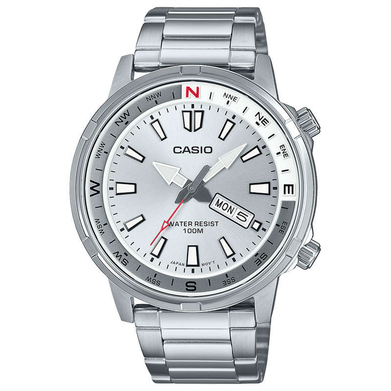 Standard Men's 100 Compass Analogue Wrist Watch, MTD-130D