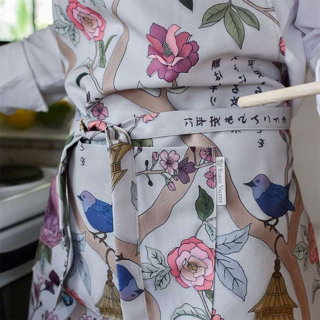 Robyn Valerie Japanese Garden Organic Full Bib Apron