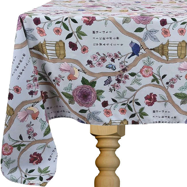 Robyn Valerie Japanese Garden Organic Rectangular Tablecloth