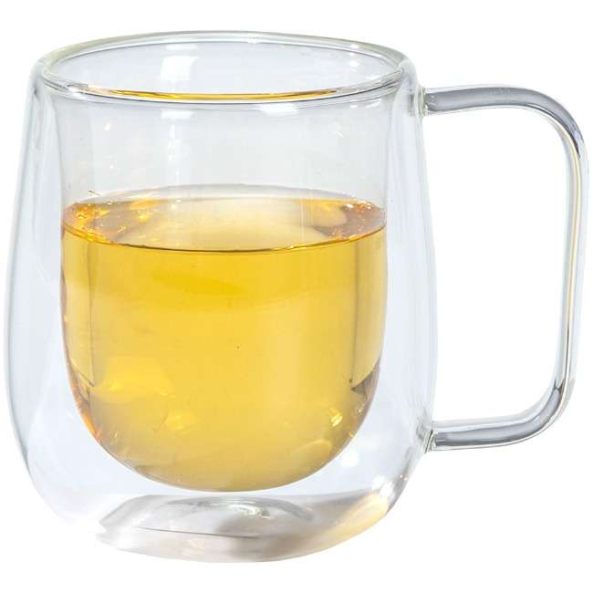 Double Walled Glass Mug, 350ml