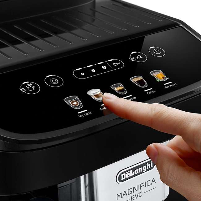 Magnifica Evo Bean-to-Cup Coffee Machine With Integrated Milk System, ECAM290.61.B