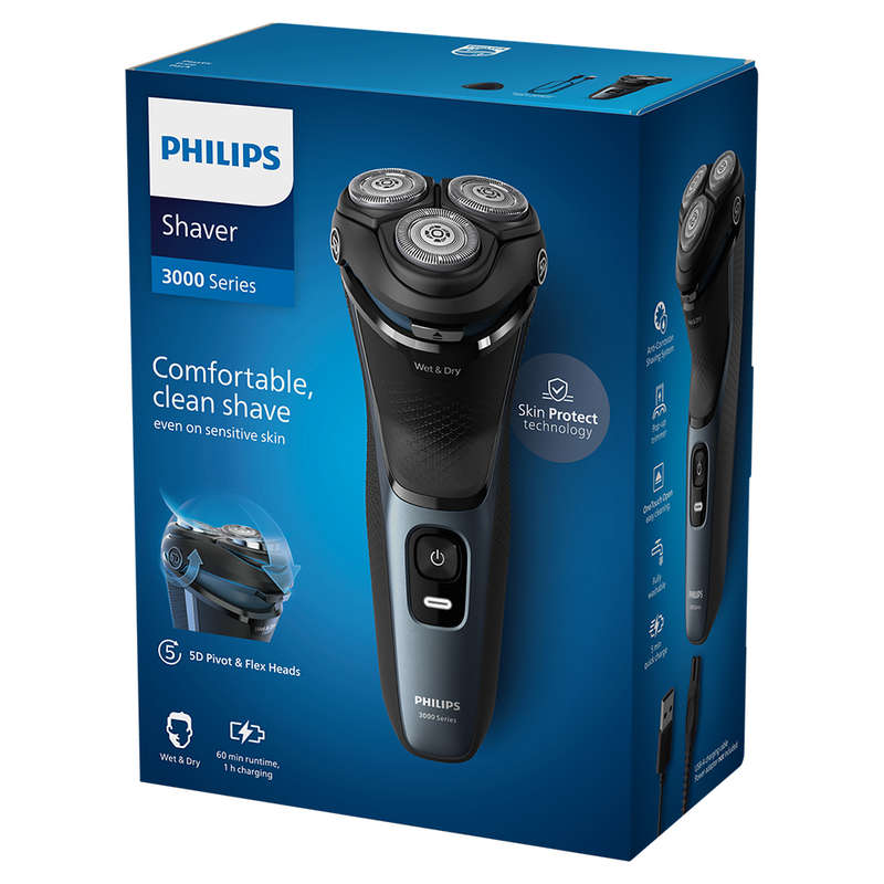 3000 Series Wet Or Dry Cordless Shaver