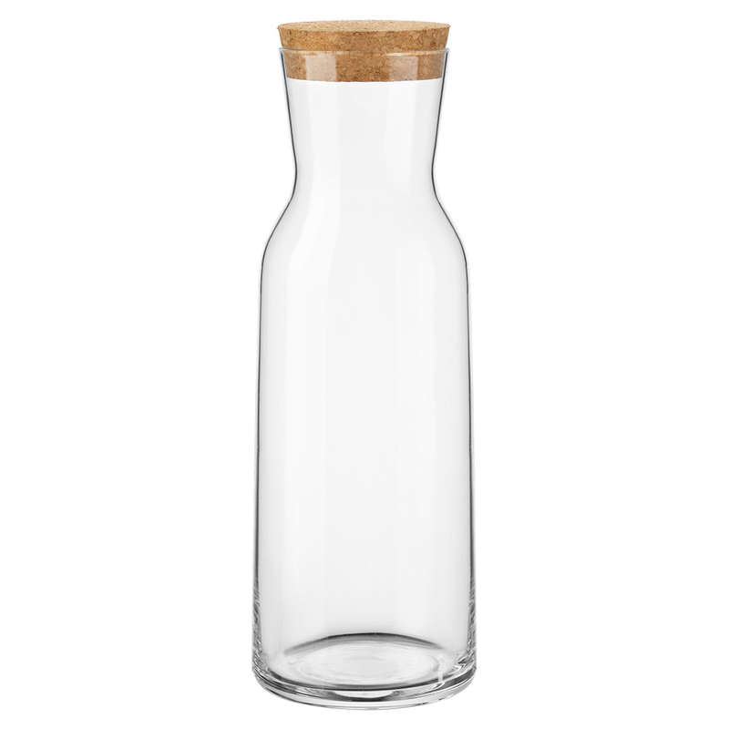 Aquaria Carafe With Cork Lid, 1.1L