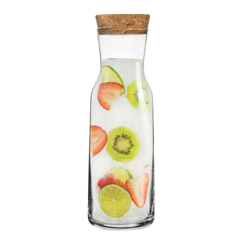 Aquaria Carafe With Cork Lid, 1.1L