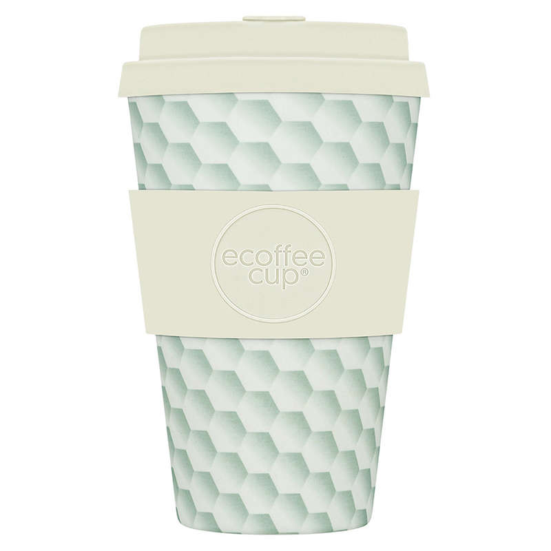 Patterns Natural Fibre Reusable Coffee Cup, 400ml