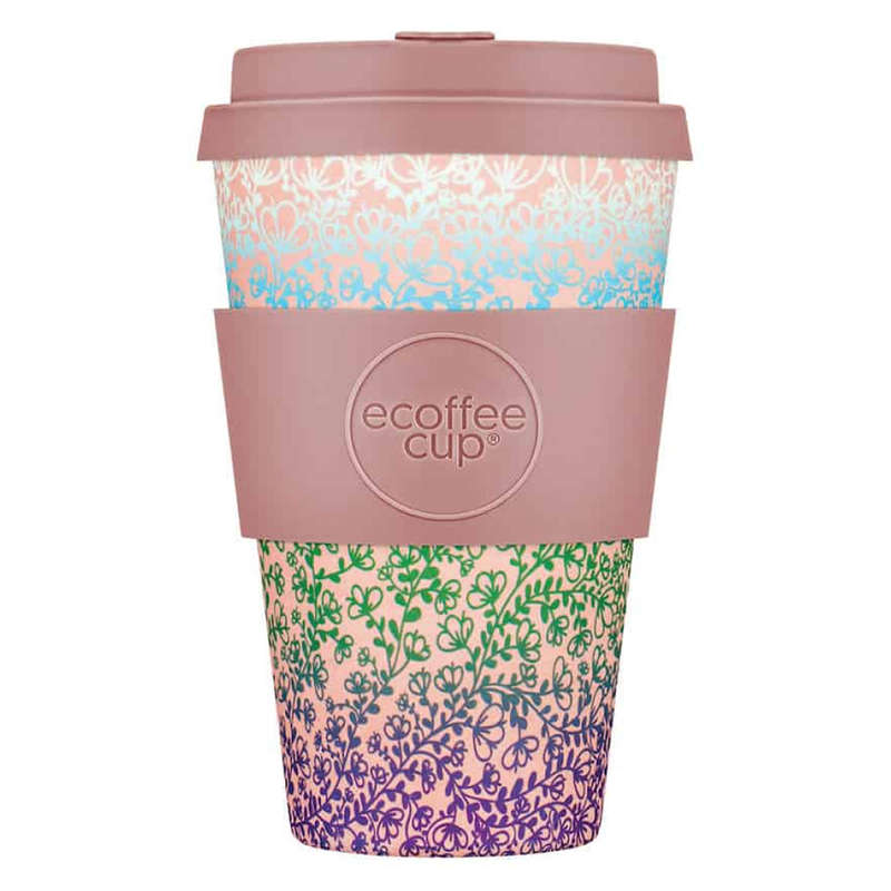 Patterns Natural Fibre Reusable Coffee Cup, 400ml