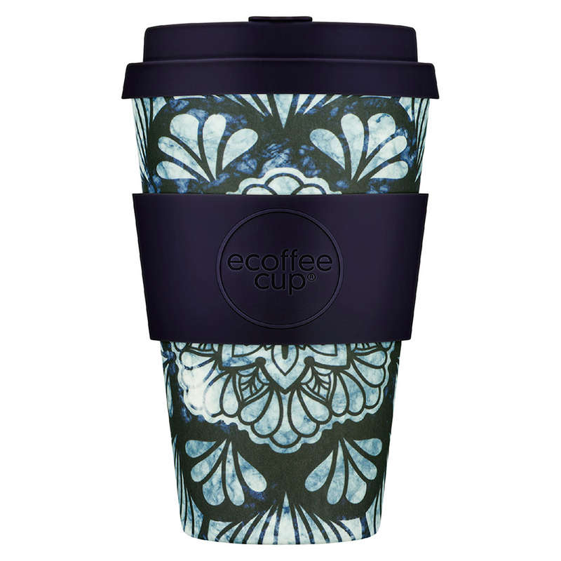 Patterns Natural Fibre Reusable Coffee Cup, 400ml
