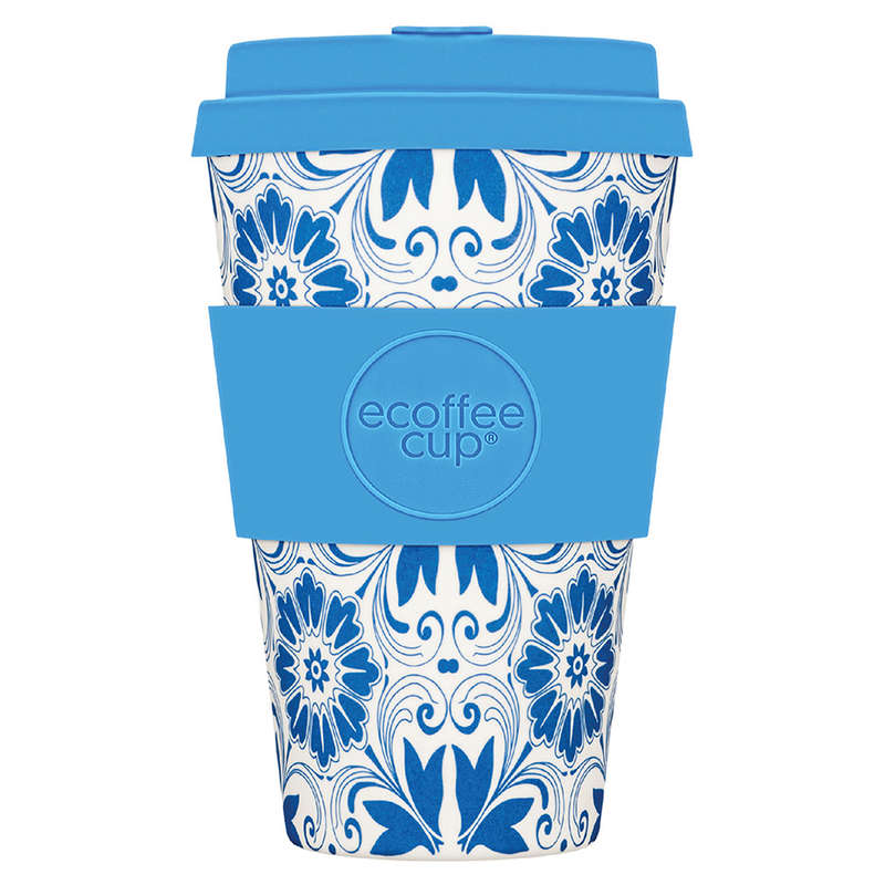 Patterns Natural Fibre Reusable Coffee Cup, 400ml