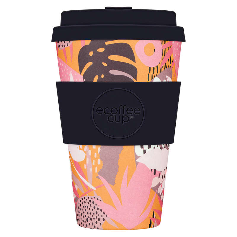 Patterns Natural Fibre Reusable Coffee Cup, 400ml