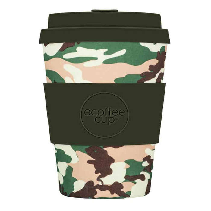 Patterns Natural Fibre Reusable Coffee Cup, 350ml