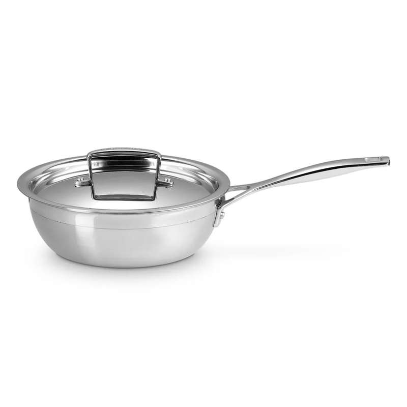 3 Ply Non-Stick Stainless Steel Chefs Pan