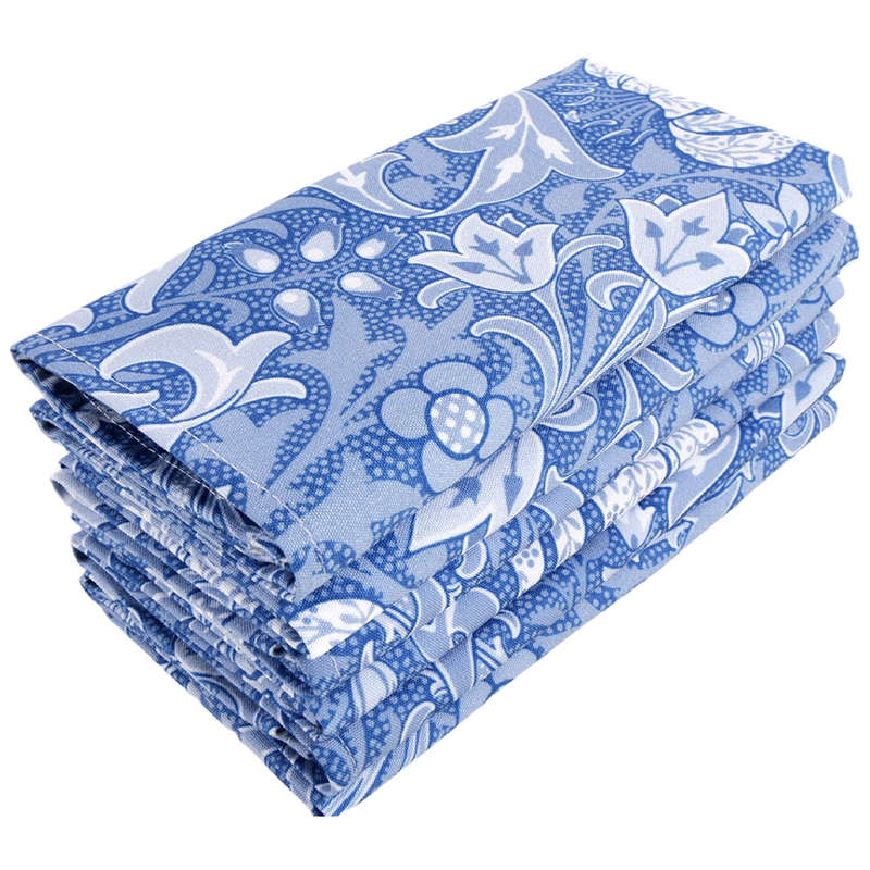 William Morris Golden Lily Blue Napkins, Set Of 6