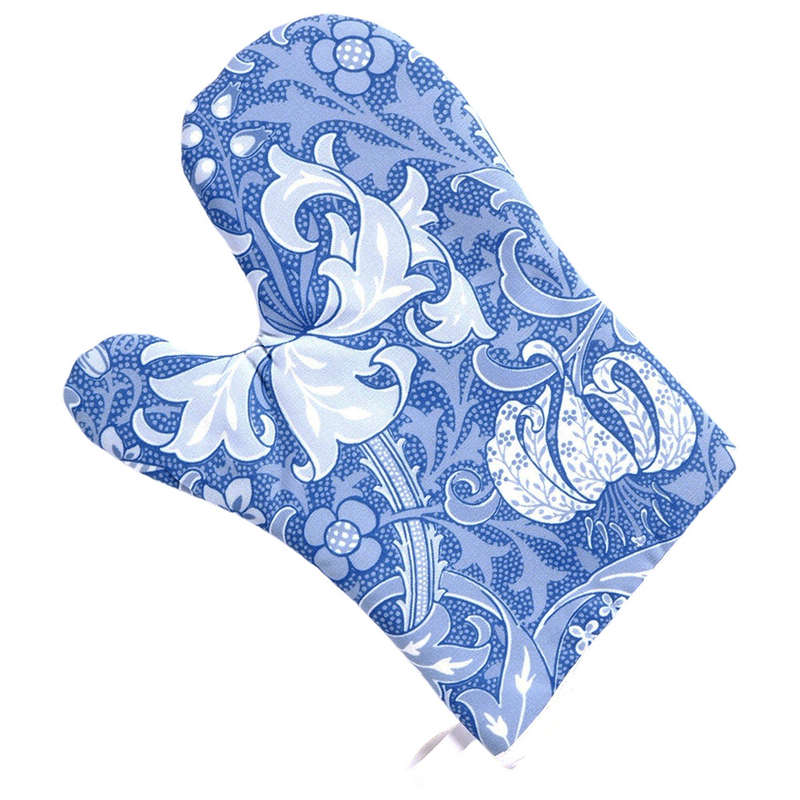 William Morris Golden Lily Blue Oven Mitt
