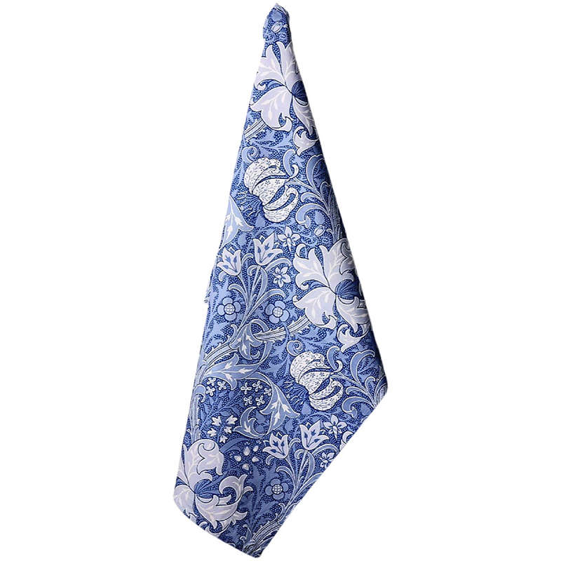 William Morris Golden Lily Blue Tea Towel