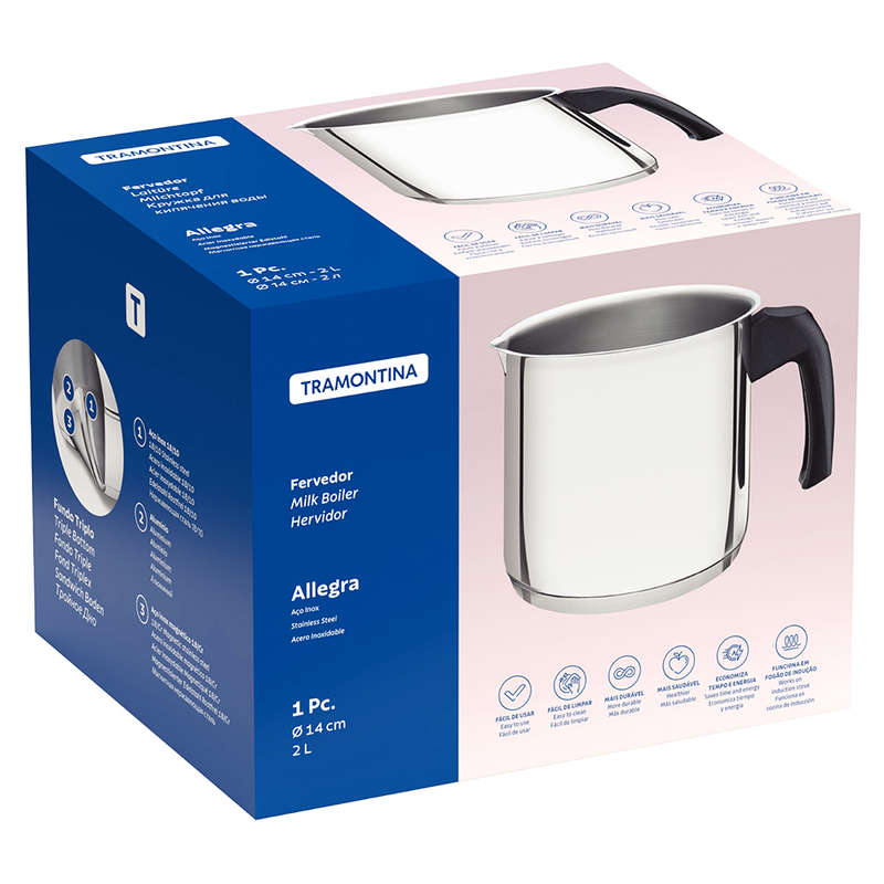 Stainless Steel Milk Boiler, 2L