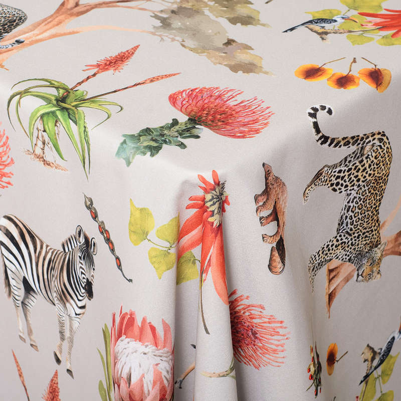 African Vibes Linen Rectangular Tablecloth