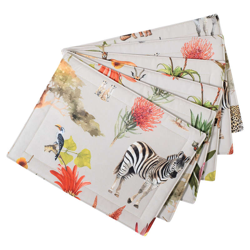 African Vibes Placemats, Set Of 6