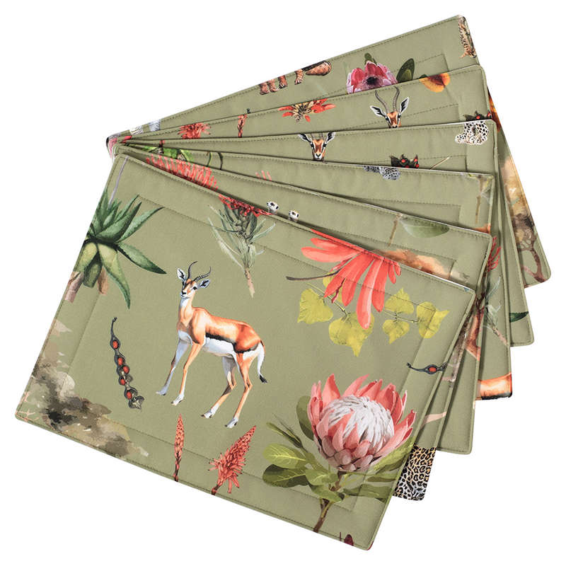African Vibes Placemats, Set Of 6