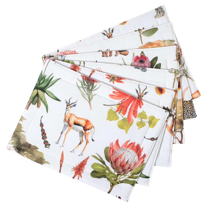 African Vibes Placemats, Set Of 6