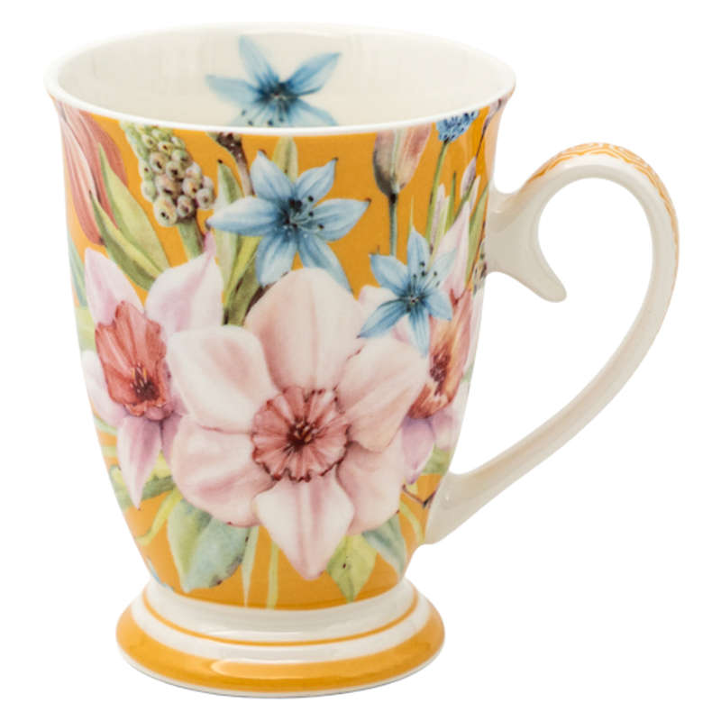 Jenna's Garden Footed Mug