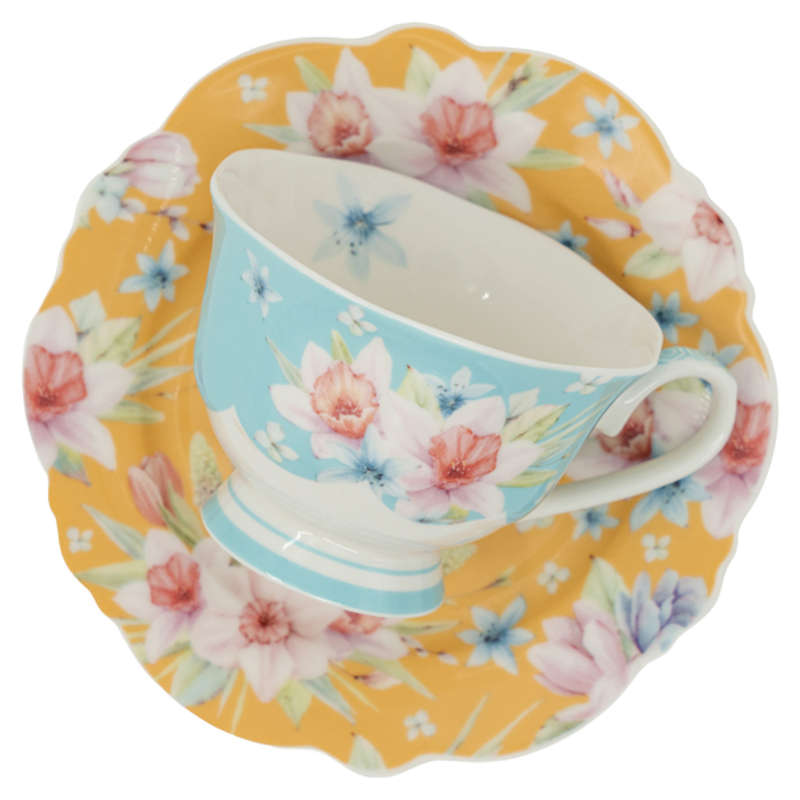 Jenna's Garden Cup And Saucer