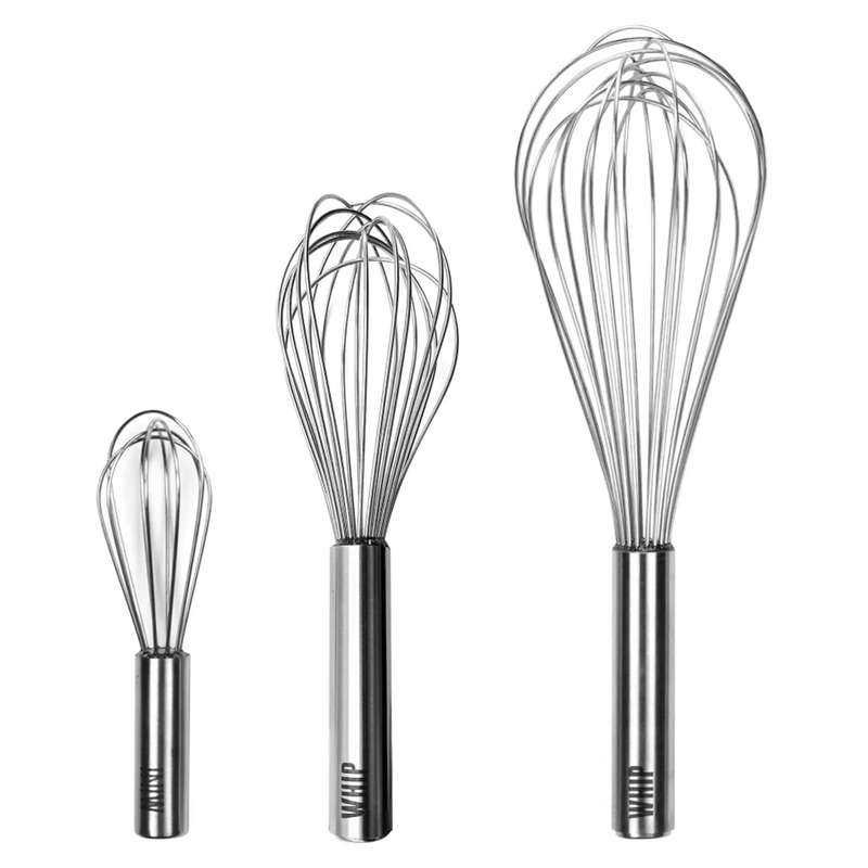 Stainless Steel Whip Whisks, Set Of 3
