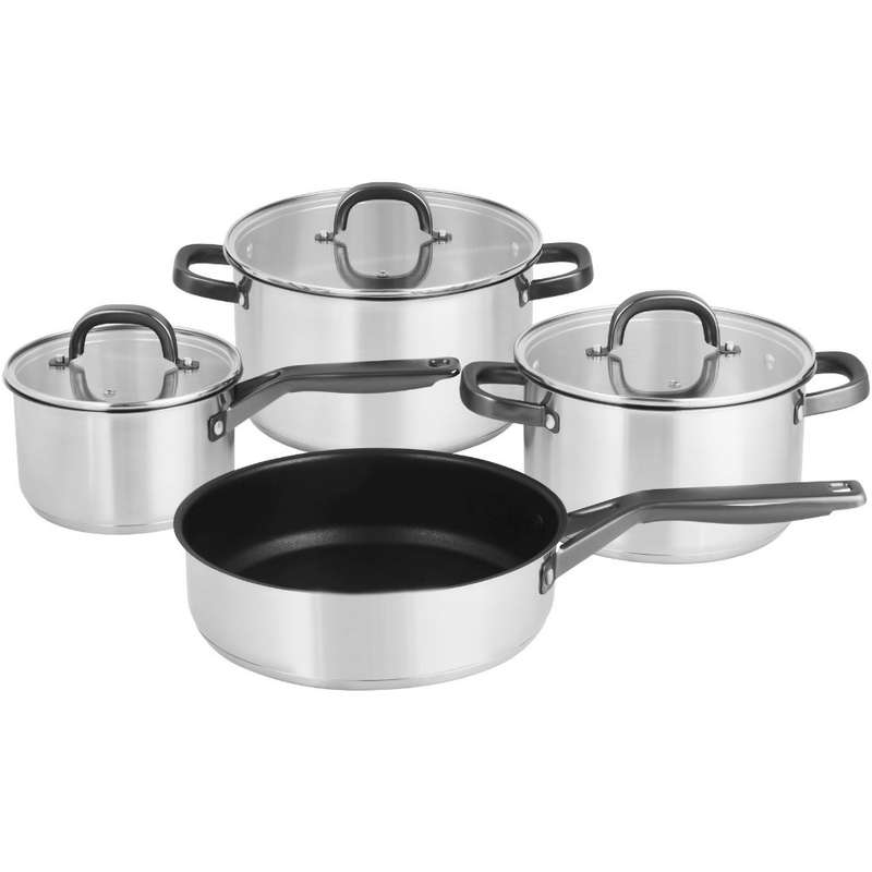 Madison Chef Stainless Steel Cookware Set, 7pc